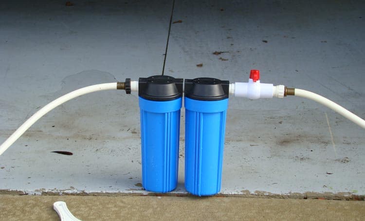 RV kitchen storage accessories: water filter